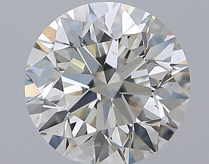 2.5 Carat Round Natural Diamond with  Cut Diamond in 14KT  view 1
