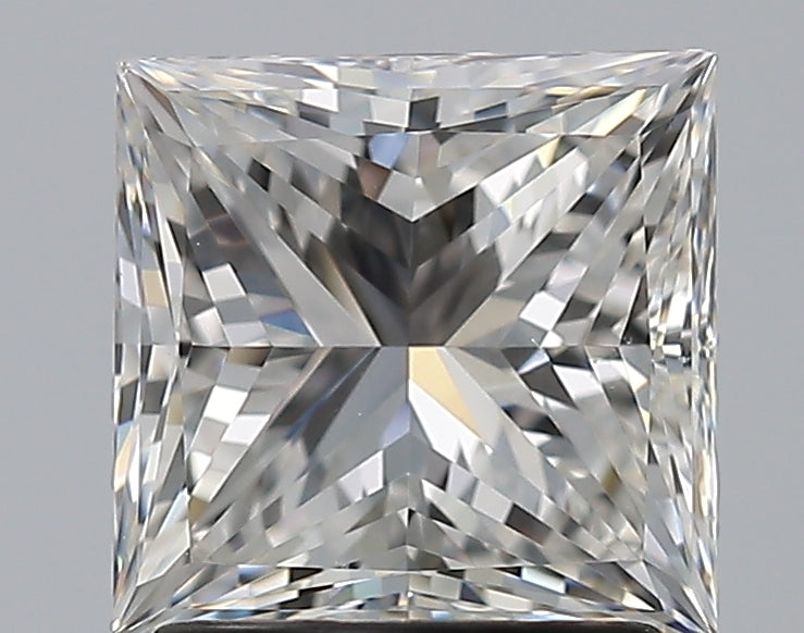 1.9 Carat Princess Natural Diamond with  Cut Diamond in 14KT  view 1
