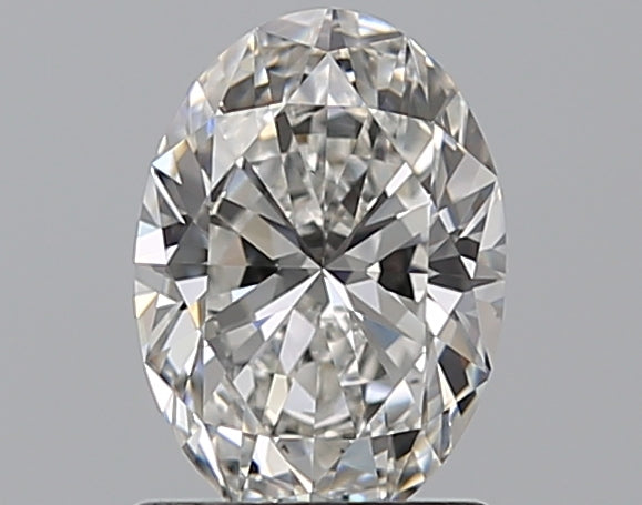 1.01 Carat Oval Natural Diamond with  Cut Diamond in 14KT  view 1
