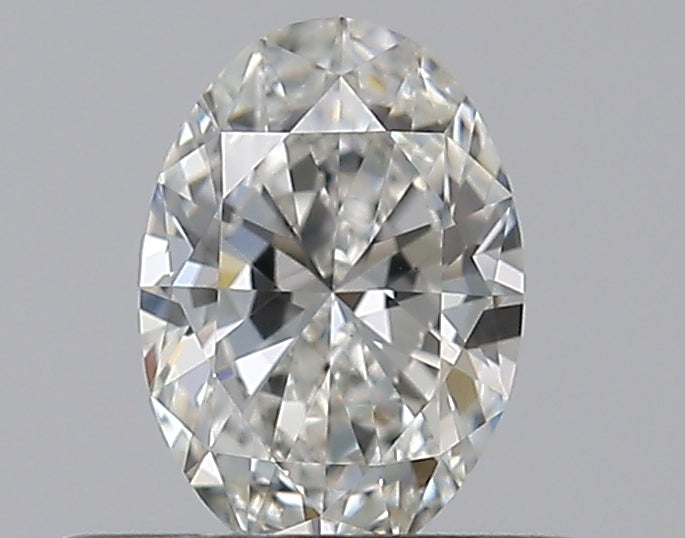 0.41 Carat Oval Natural Diamond with  Cut Diamond in 14KT  view 1
