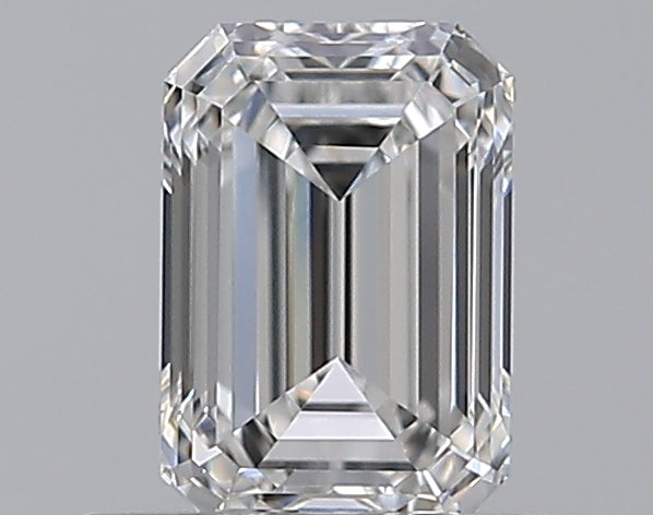 0.5 Carat Emerald Natural Diamond with  Cut Diamond in 14KT  view 1
