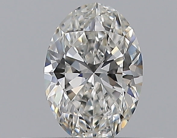 0.35 Carat Oval Natural Diamond with  Cut Diamond in 14KT  view 1

