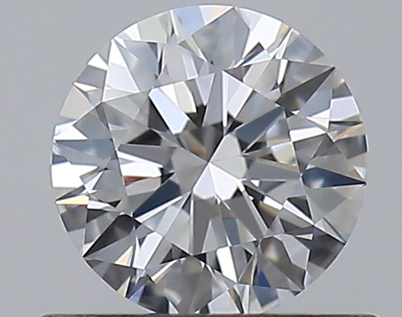 0.59 Carat Round Natural Diamond with  Cut Diamond in 14KT  view 1
