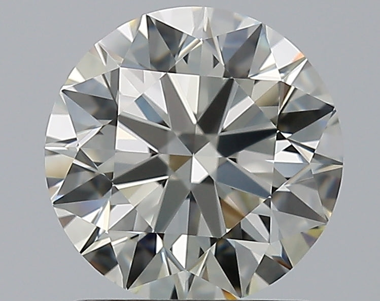 1.5 Carat Round Natural Diamond with  Cut Diamond in 14KT  view 1

