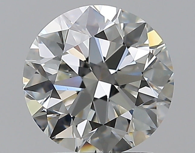 1.7 Carat Round Natural Diamond with  Cut Diamond in 14KT  view 1
