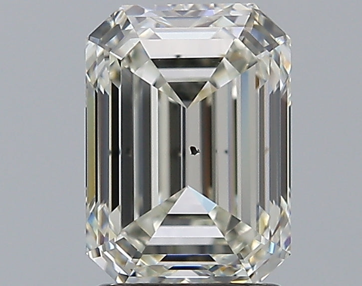 2.21 Carat Emerald Natural Diamond with  Cut Diamond in 14KT  view 1
