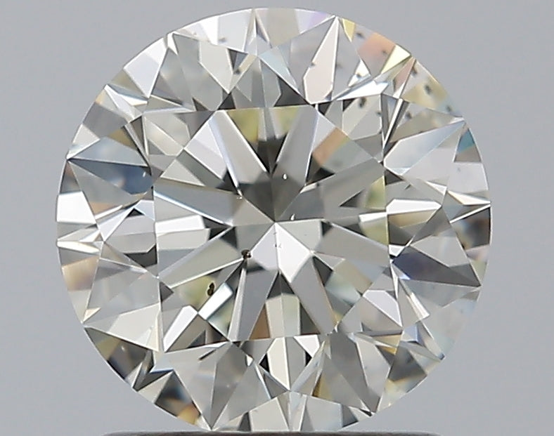 1.31 Carat Round Natural Diamond with  Cut Diamond in 14KT  view 1
