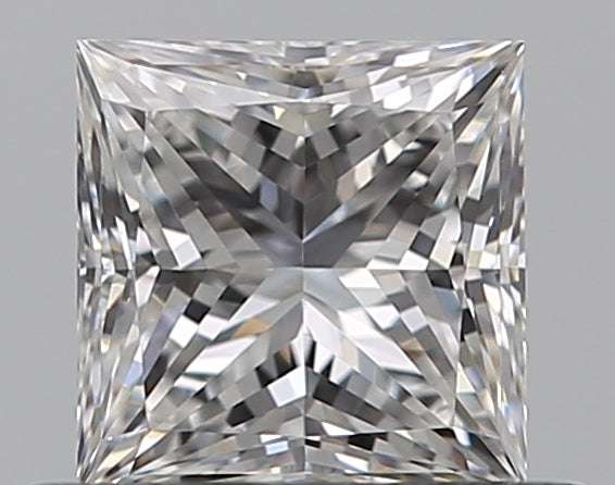 0.6 Carat Princess Natural Diamond with  Cut Diamond in 14KT  view 1
