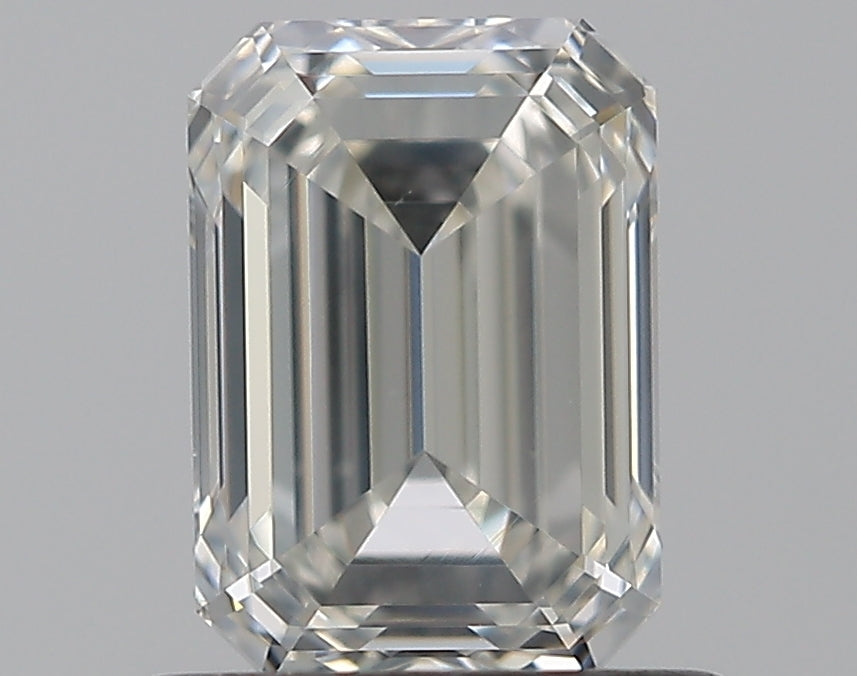 0.81 Carat Emerald Natural Diamond with  Cut Diamond in 14KT  view 1
