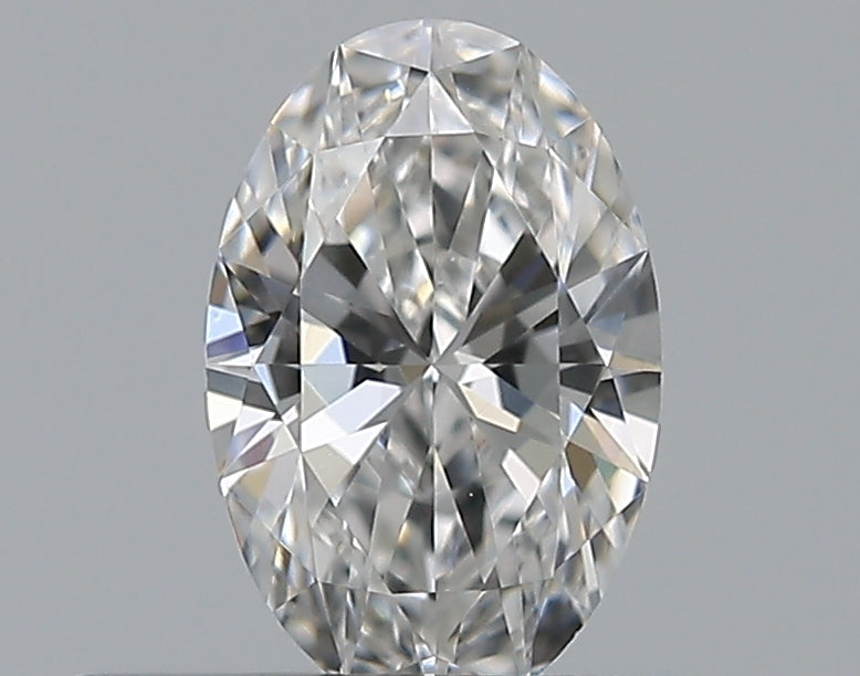 0.3 Carat Oval Natural Diamond with  Cut Diamond in 14KT  view 1
