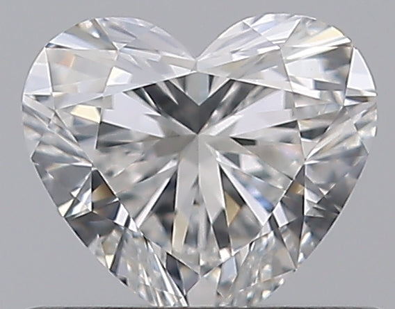 0.46 Carat Heart Natural Diamond with  Cut Diamond in 14KT  view 1
