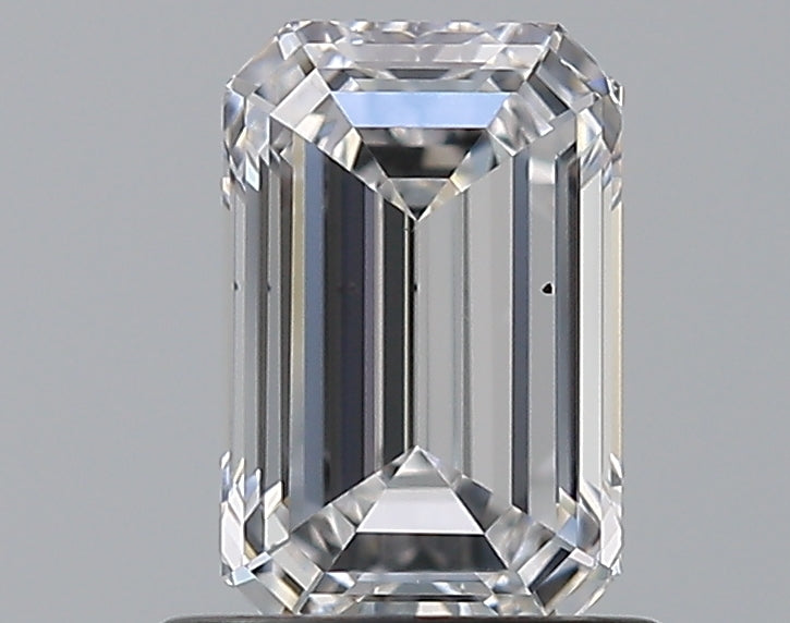 0.96 Carat Emerald Natural Diamond with  Cut Diamond in 14KT  view 1
