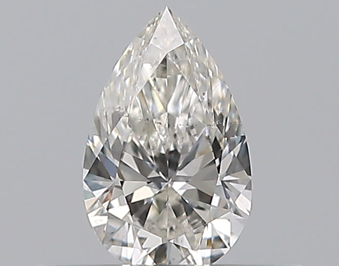 0.3 Carat Pear Natural Diamond with  Cut Diamond in 14KT  view 1
