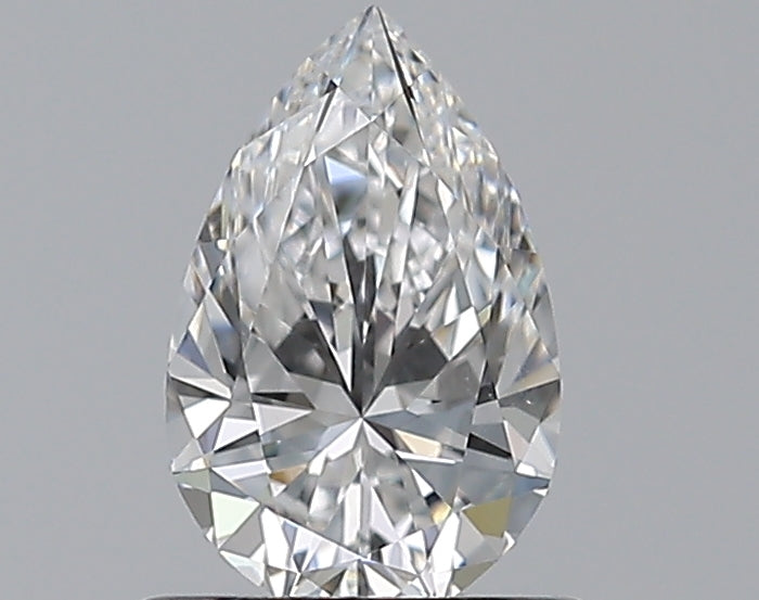 0.76 Carat Pear Natural Diamond with  Cut Diamond in 14KT  view 1
