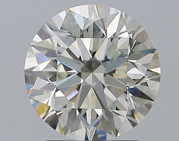 2.2 Carat Round Natural Diamond with  Cut Diamond in 14KT  view 1
