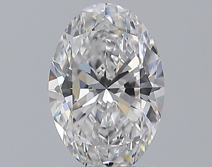 1.3 Carat Oval Natural Diamond with  Cut Diamond in 14KT  view 1
