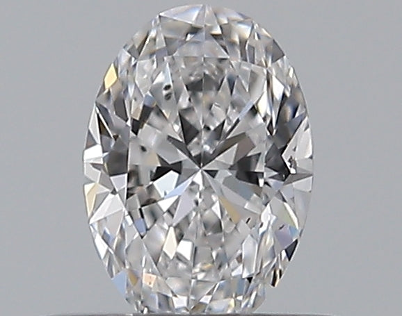 0.31 Carat Oval Natural Diamond with  Cut Diamond in 14KT  view 1
