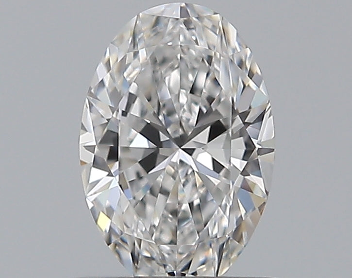 0.53 Carat Oval Natural Diamond with  Cut Diamond in 14KT  view 1

