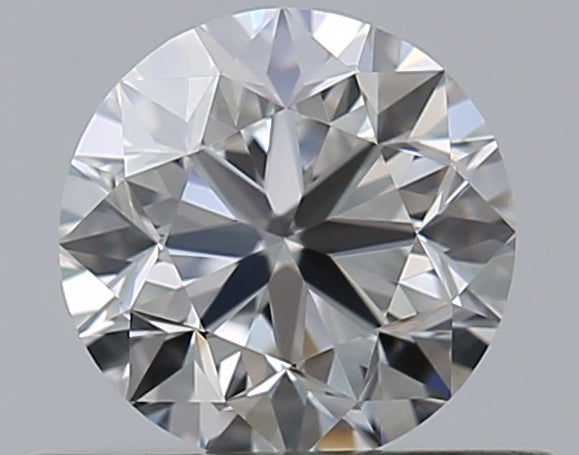 0.5 Carat Round Natural Diamond with  Cut Diamond in 14KT  view 1
