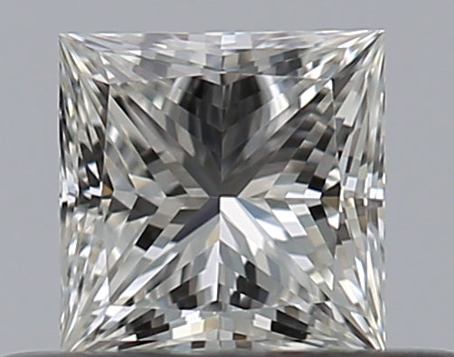 0.3 Carat Princess Natural Diamond with  Cut Diamond in 14KT  view 1
