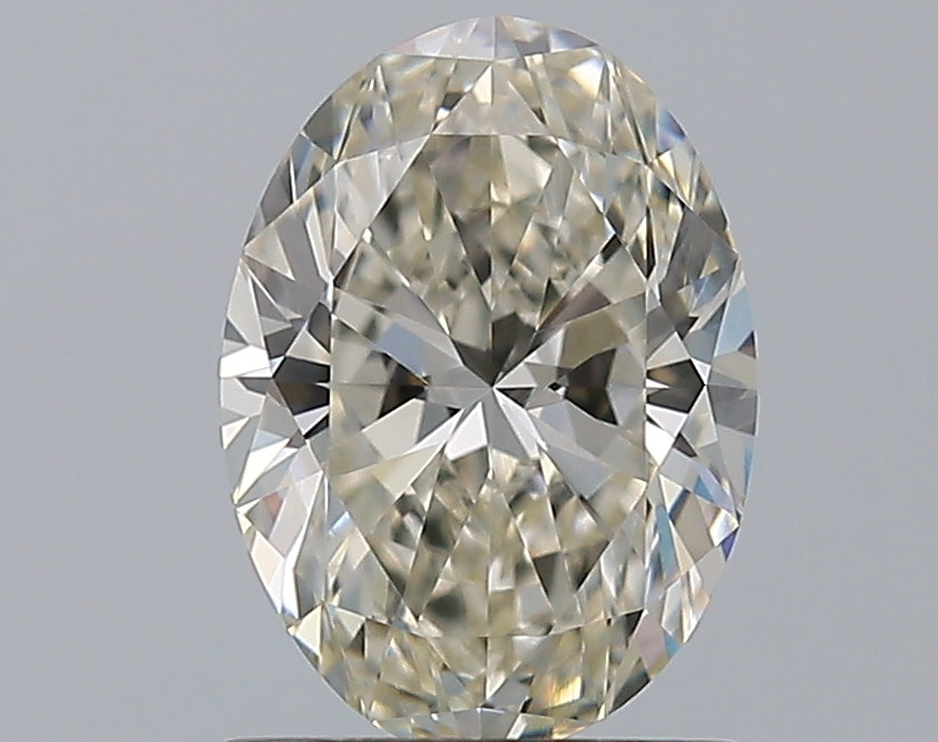 1.23 Carat Oval Natural Diamond with  Cut Diamond in 14KT  view 1
