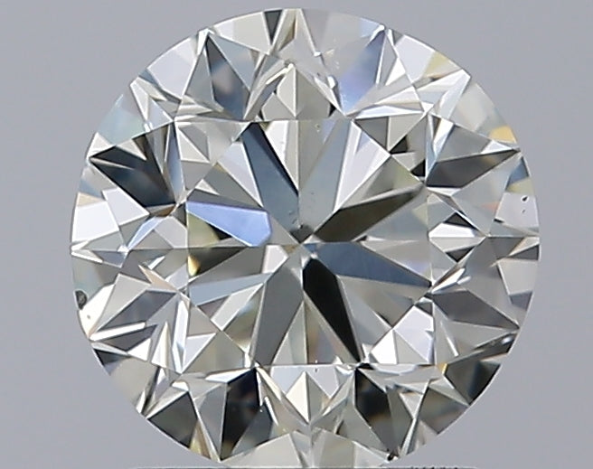 1.5 Carat Round Natural Diamond with  Cut Diamond in 14KT  view 1
