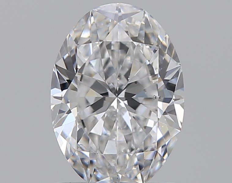 1.01 Carat Oval Natural Diamond with  Cut Diamond in 14KT  view 1
