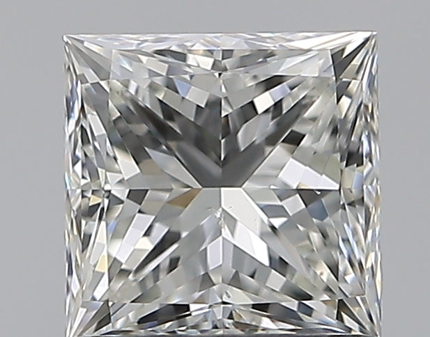 1.0 Carat Princess Natural Diamond with  Cut Diamond in 14KT  view 1
