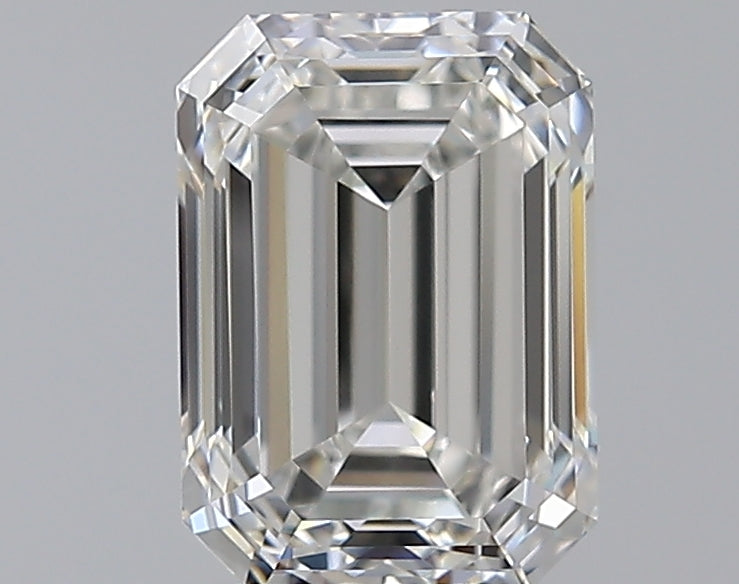 2.0 Carat Emerald Natural Diamond with  Cut Diamond in 14KT  view 1
