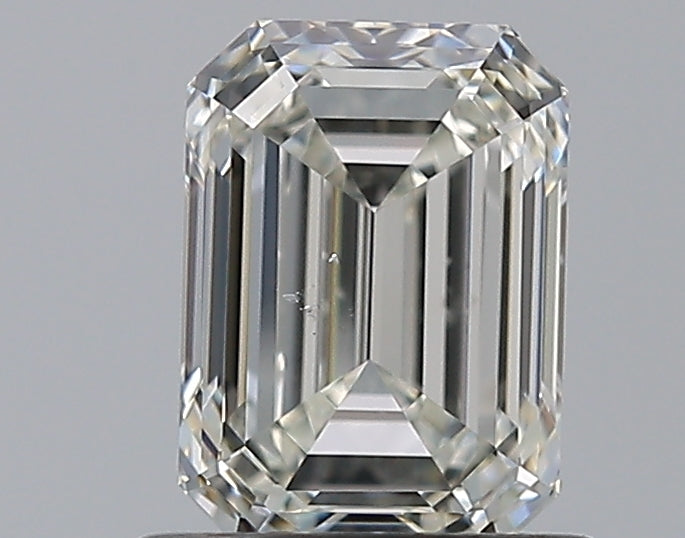 1.0 Carat Emerald Natural Diamond with  Cut Diamond in 14KT  view 1
