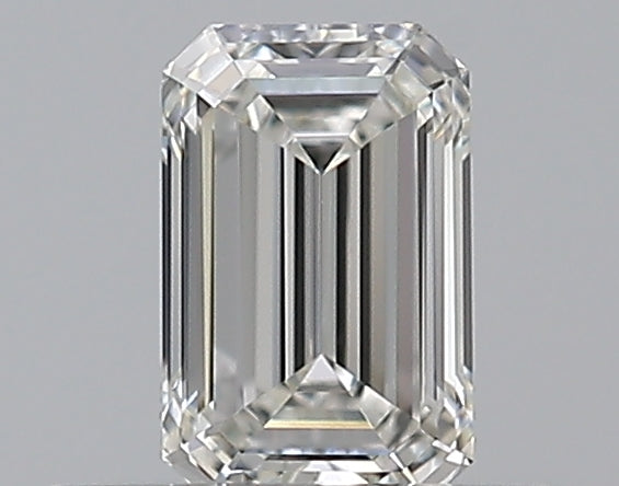 0.3 Carat Emerald Natural Diamond with  Cut Diamond in 14KT  view 1
