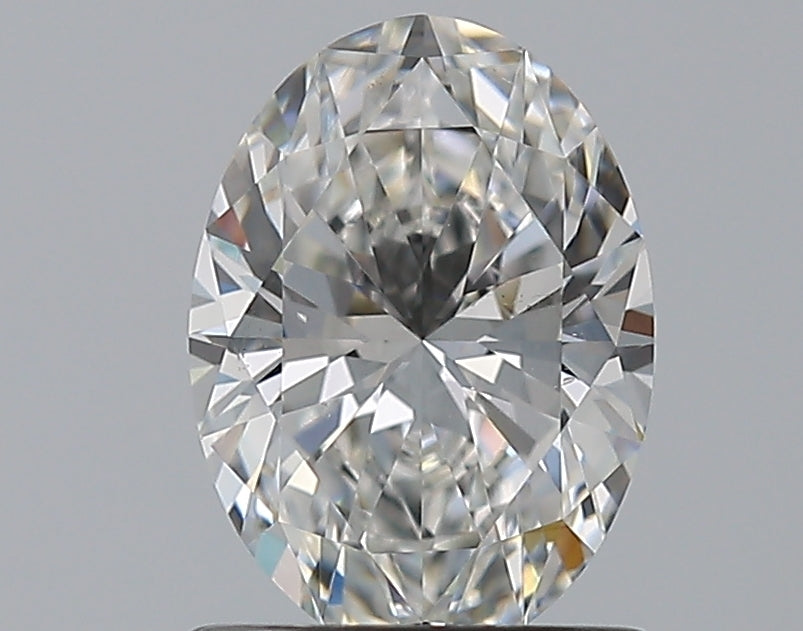 1.02 Carat Oval Natural Diamond with  Cut Diamond in 14KT  view 1
