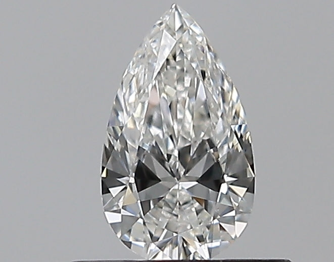 0.39 Carat Pear Natural Diamond with  Cut Diamond in 14KT  view 1
