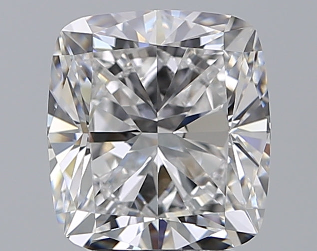 3.01 Carat Cushion Natural Diamond with  Cut Diamond in 14KT  view 1
