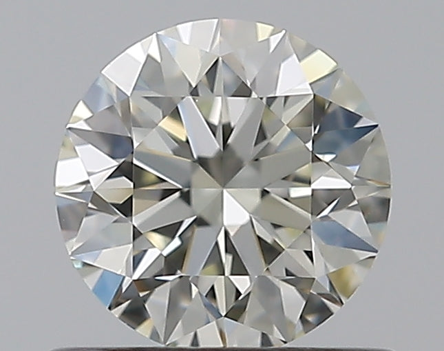 0.57 Carat Round Natural Diamond with  Cut Diamond in 14KT  view 1
