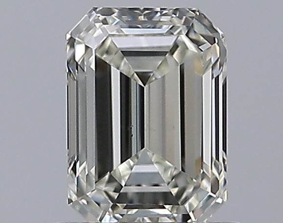 0.8 Carat Emerald Natural Diamond with  Cut Diamond in 14KT  view 1
