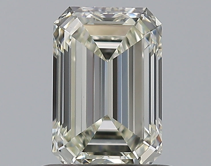 0.8 Carat Emerald Natural Diamond with  Cut Diamond in 14KT  view 1
