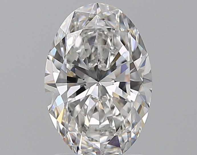 1.5 Carat Oval Natural Diamond with  Cut Diamond in 14KT  view 1
