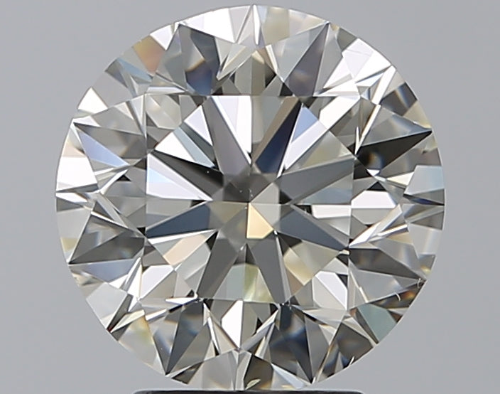 3.0 Carat Round Natural Diamond with  Cut Diamond in 14KT  view 1
