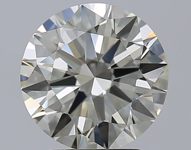 2.5 Carat Round Natural Diamond with  Cut Diamond in 14KT  view 1
