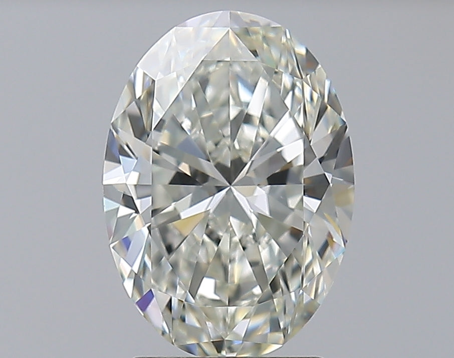 2.5 Carat Oval Natural Diamond with  Cut Diamond in 14KT  view 1
