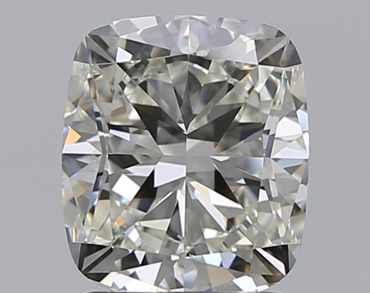 1.8 Carat Cushion Natural Diamond with  Cut Diamond in 14KT  view 1
