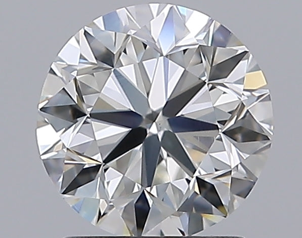 1.5 Carat Round Natural Diamond with  Cut Diamond in 14KT  view 1
