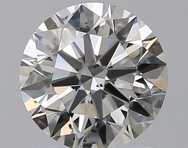 1.01 Carat Round Natural Diamond with  Cut Diamond in 14KT  view 1

