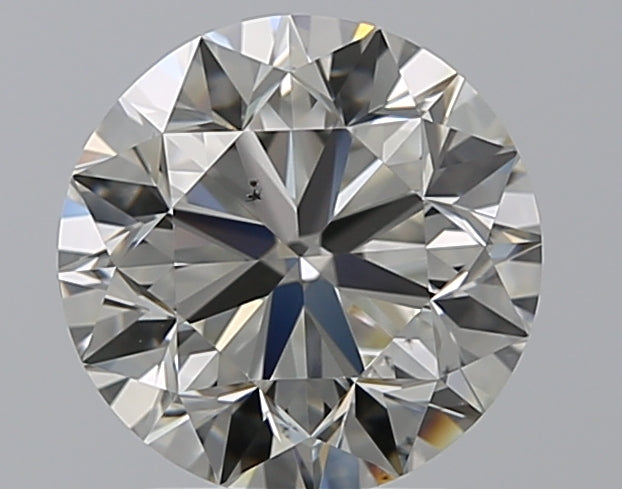 2.0 Carat Round Natural Diamond with  Cut Diamond in 14KT  view 1
