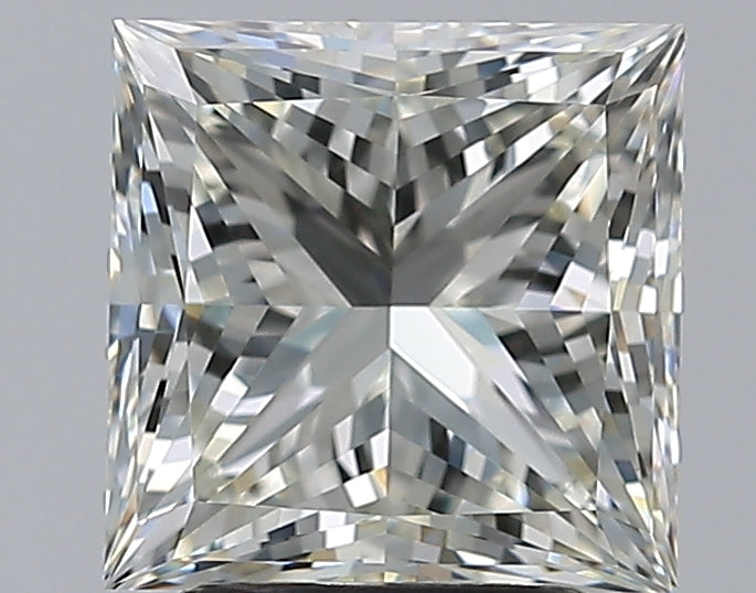 3.0 Carat Princess Natural Diamond with  Cut Diamond in 14KT  view 1
