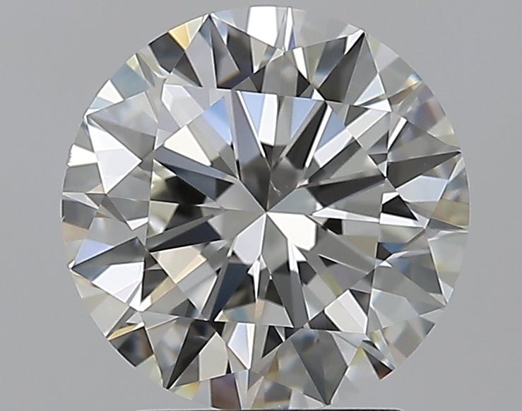 2.5 Carat Round Natural Diamond with  Cut Diamond in 14KT  view 1
