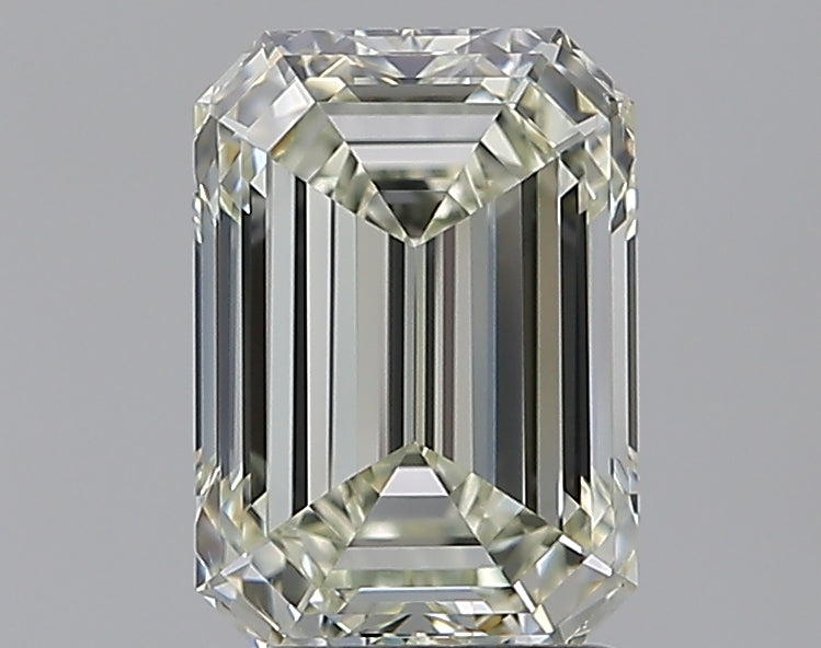 2.5 Carat Emerald Natural Diamond with  Cut Diamond in 14KT  view 1
