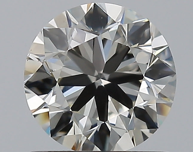 1.01 Carat Round Natural Diamond with  Cut Diamond in 14KT  view 1

