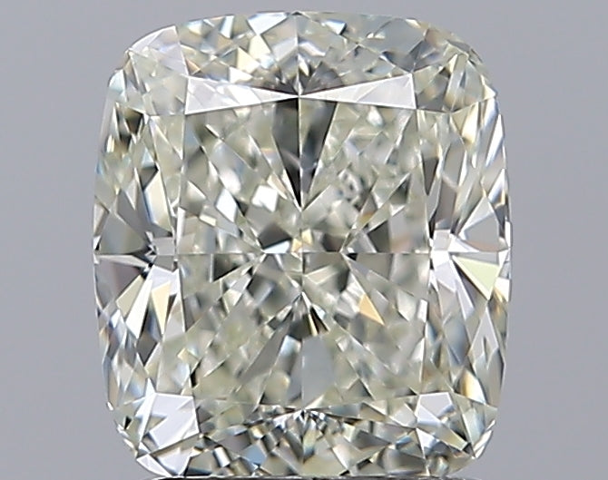 1.7 Carat Cushion Natural Diamond with  Cut Diamond in 14KT  view 1

